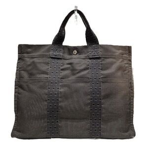 Hermes Herline Canvas Tote Bag